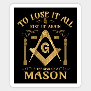 Sign Of A Mason Masonic Freemason Magnet